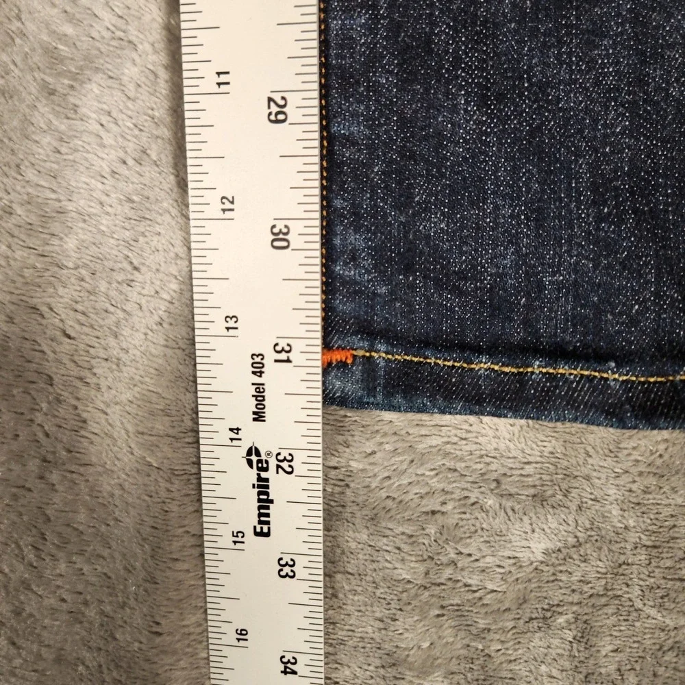 True Religion Brand Jeans Mens 29 Dark Blue Excellent Slim Straight Made in USA